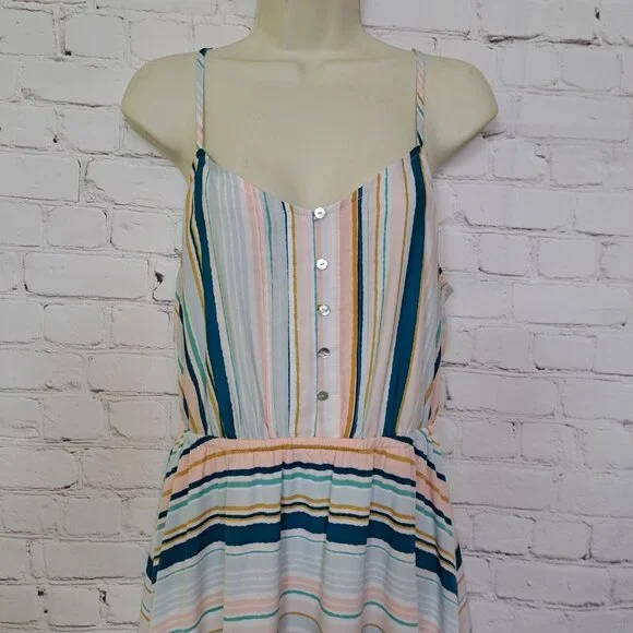 Lauren Conrad Striped Mid Dress Women's Size 12 - Picture 2 of 10